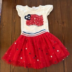 Patriotic Kids Matching Set - Red and White